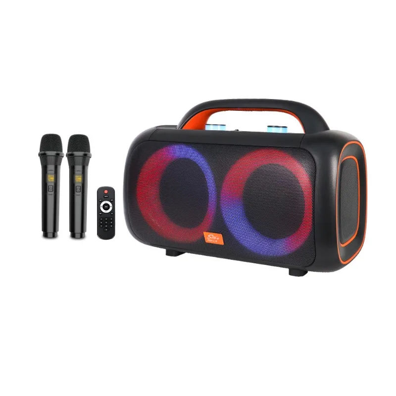 SING-E ZQS-L19 Wireless Karaoke Speaker with Microphone & LED Lights - Perfect for Kids Home
