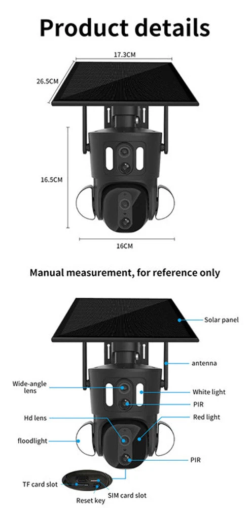 GEEK SPACE SMART SOLAR PTZ Camera RBX-SD320 8MP 4G