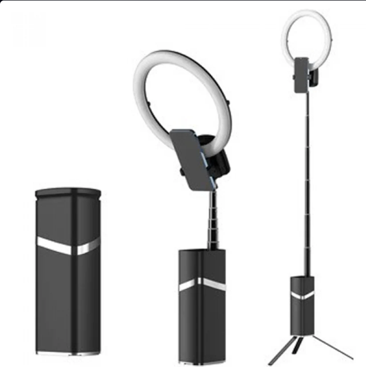Multifunctional Folding LED Fill Ring Light with Tripod Portable Phone Holder, Built In Battery 4000 mAh YY-1