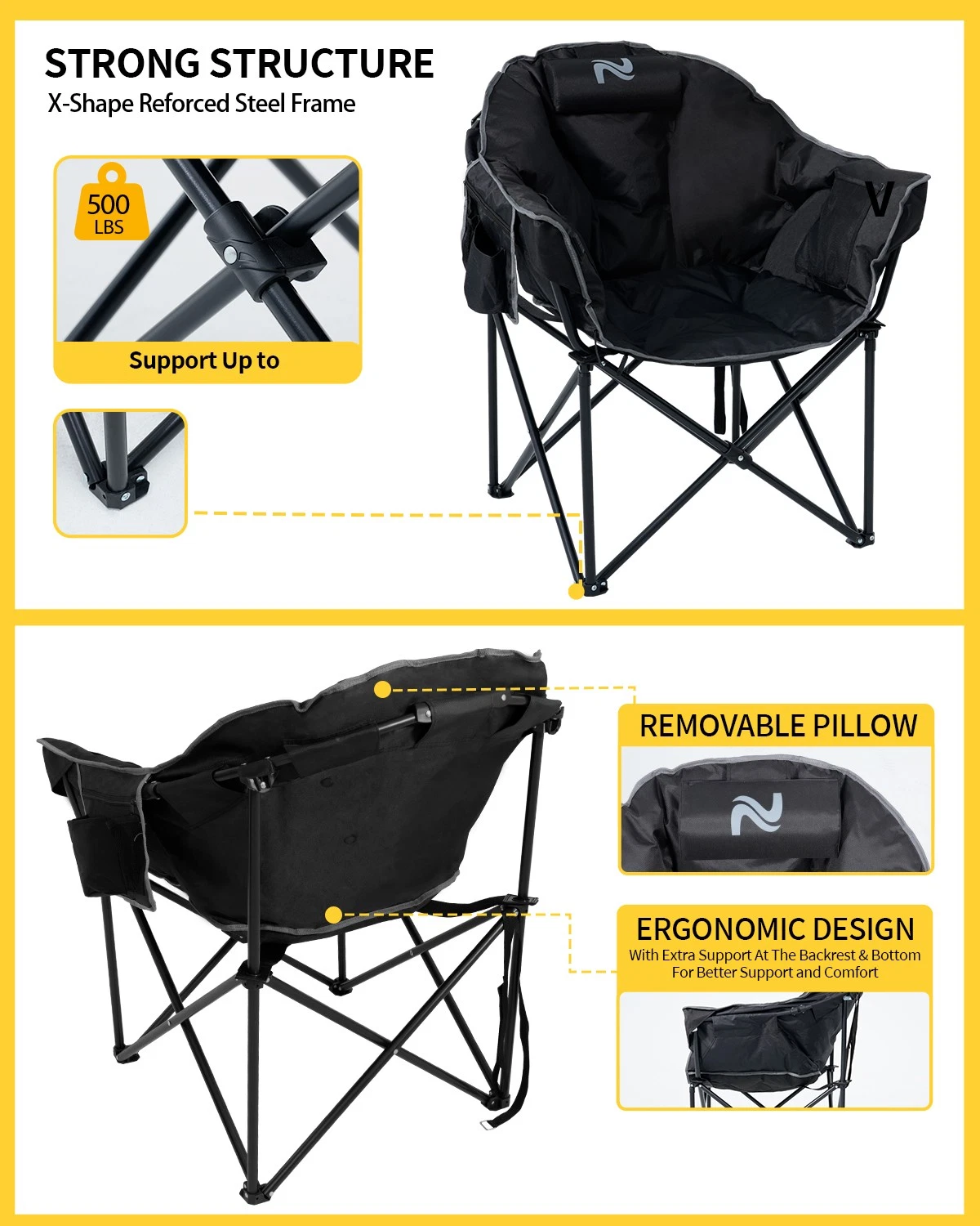 Heated Camping Chair, Oversized Camping Chairs