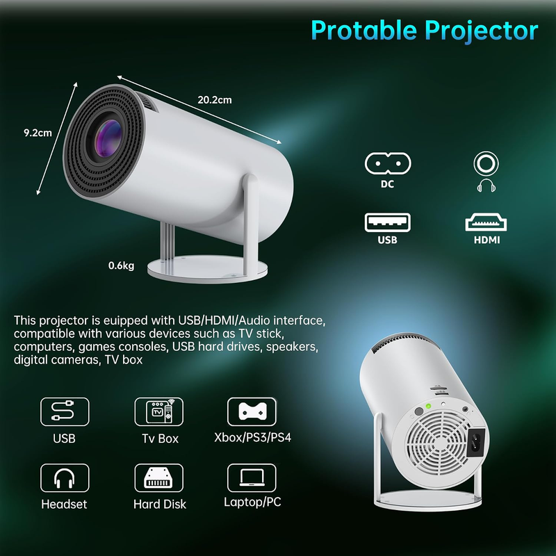 GEEK SPACE PROJECTOR 4K LED SOURCE HY300