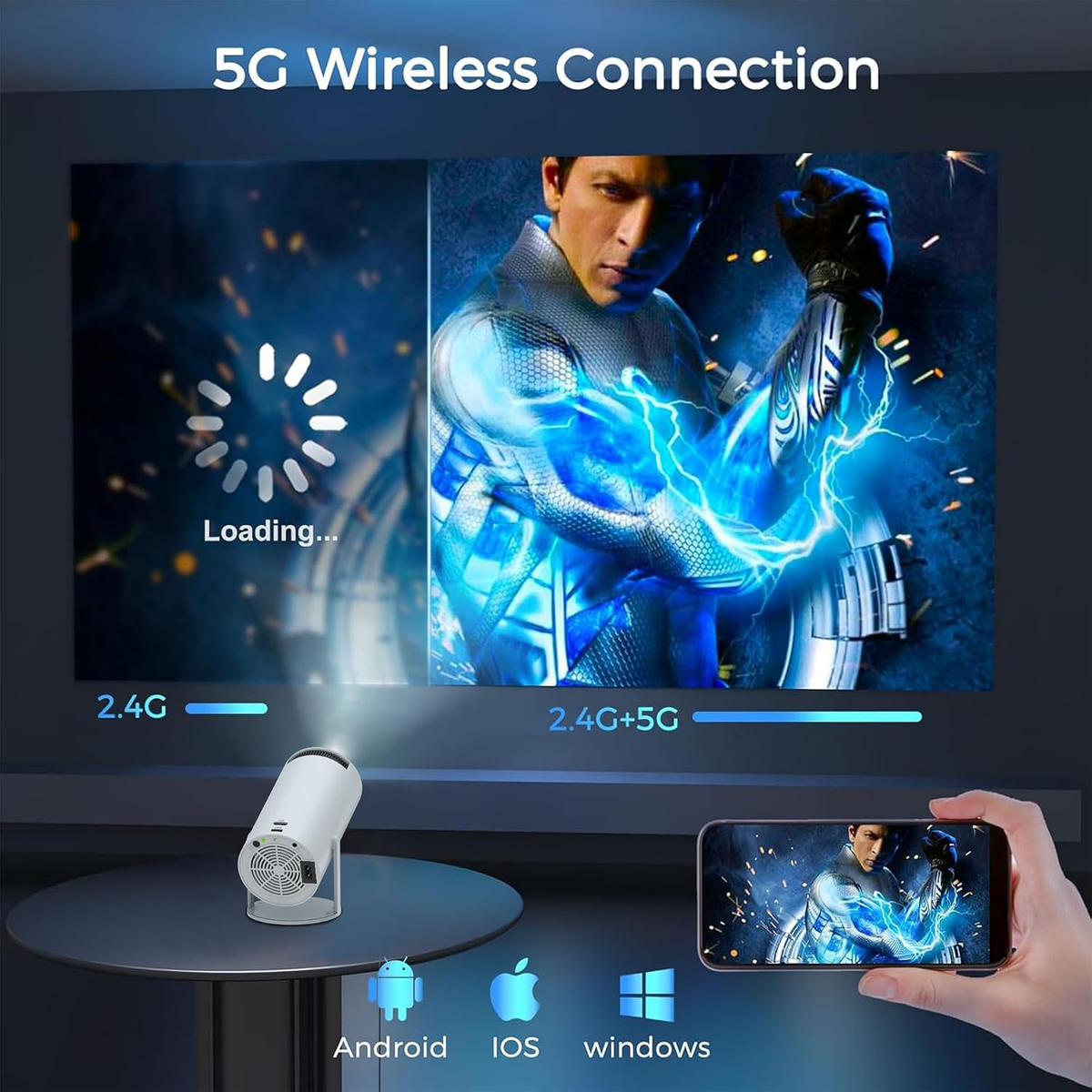 GEEK SPACE PROJECTOR 4K LED SOURCE HY300