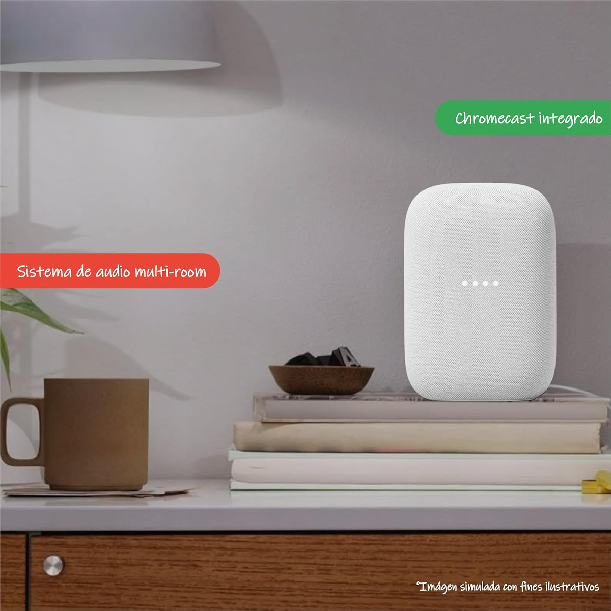 Google Nest Audio Smart Home AI Voice Controller - Security System Asia