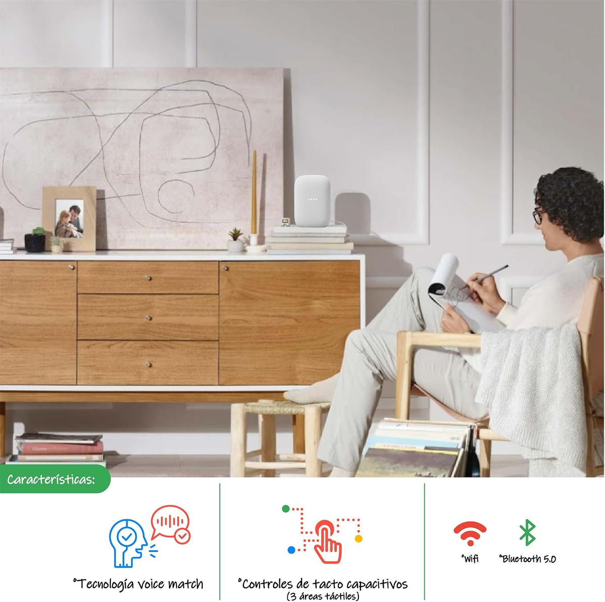 Google Nest Audio Smart Home AI Voice Controller - Security System Asia