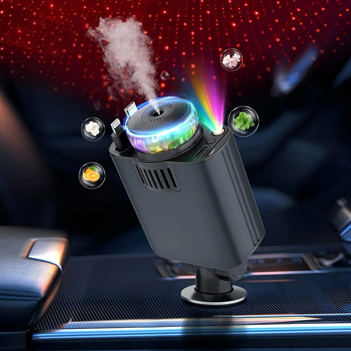 5 in 1 STARLIGHT CAR CHARGER   D1‏