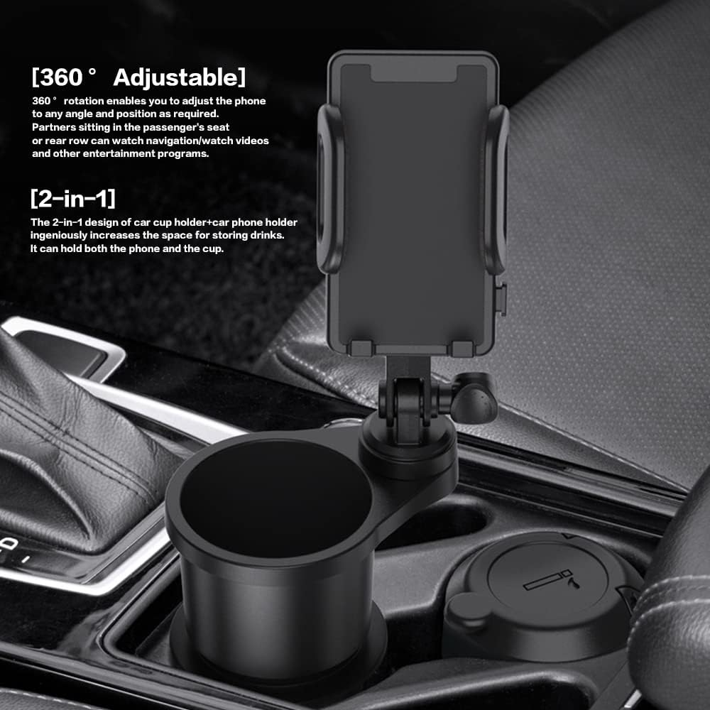 HURENTEK 2 IN 1 CAR CUP HOLDER & PHONE MOUNT - IPAD MINI HOLDER ANJ-109