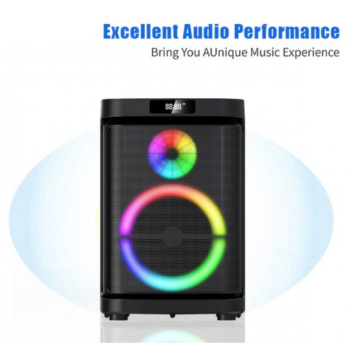 GD-1019 New Led Sound 10inch Subwoofer Speaker 10 Inches Studio Monitors Speakers
