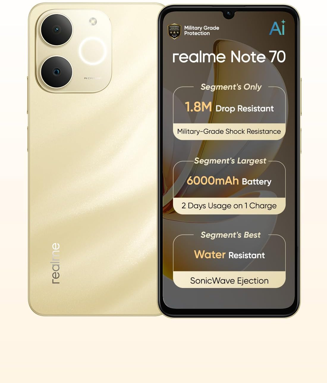 REALME NOTE 70 4GB RAM 128GB 6000MAH