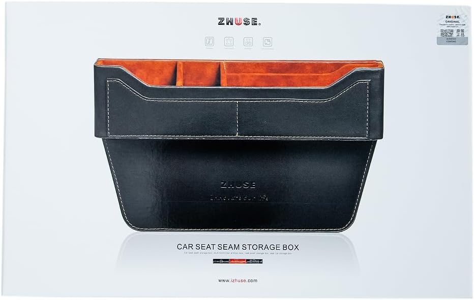 ZHUSE CAR SEAT SEAM STORAGE BOX LEATHER  ZS-CA-001