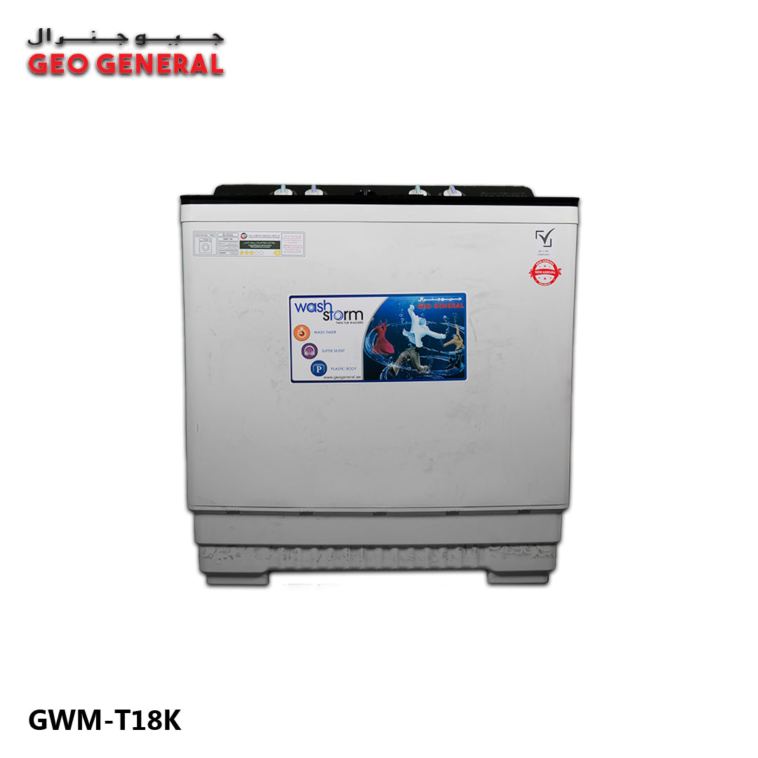 Geo General Washing Machine 18kg | Strong & Super Wash Gwm-t18k-ANW