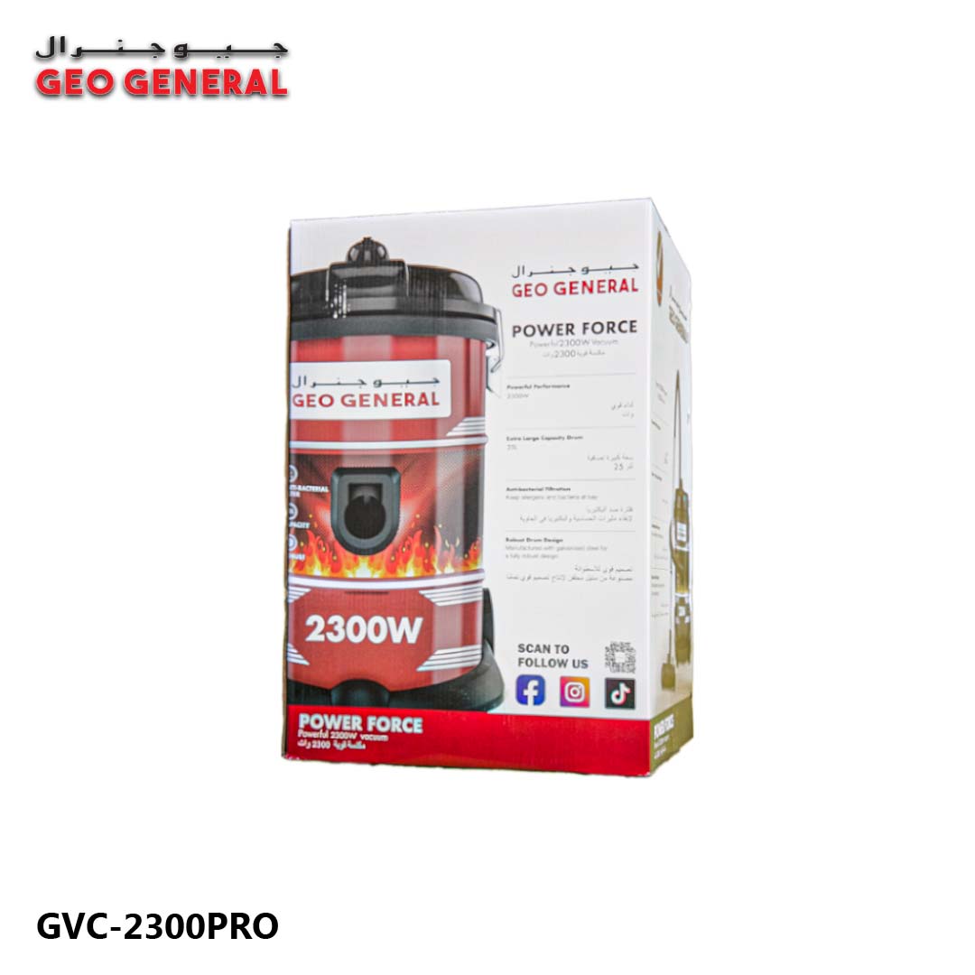 Geo General Vacuum Pro 2300 Drum Vacuum Cleaner 2300W