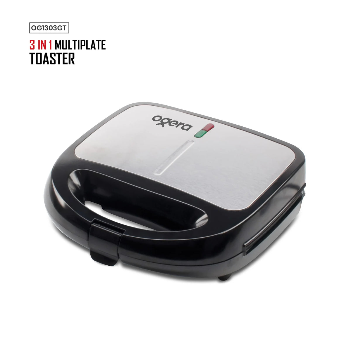 OGERA 3 IN 1 DITACHABLE TOASTER(GRILL WAFFLE & NUT) OG1303GT-1