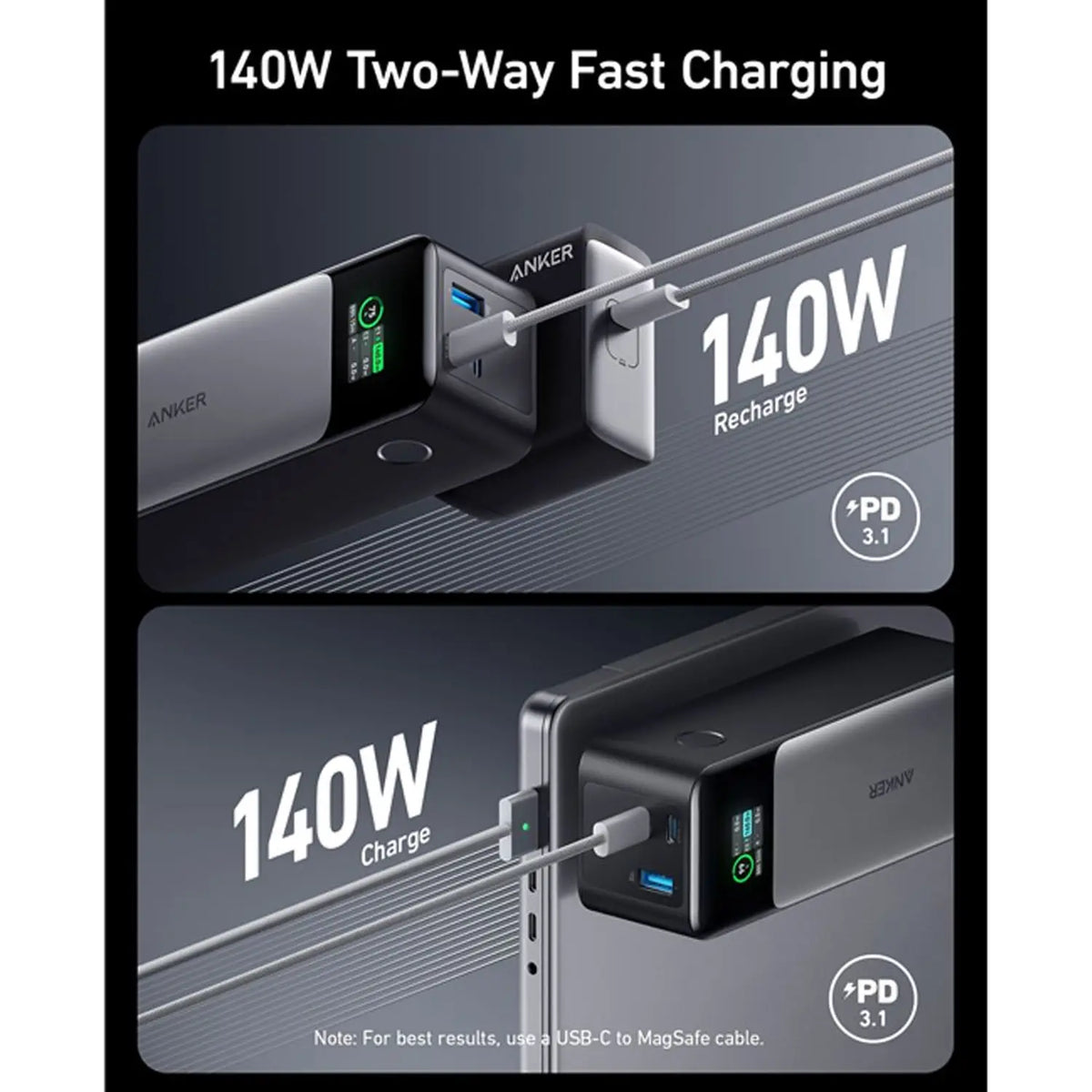 Anker 737 Powerbank Gen 2 Black - A1289011