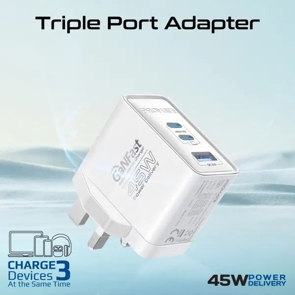 PROMATE PowerPort-45.UK 45W PD GaNFast Charger-9
