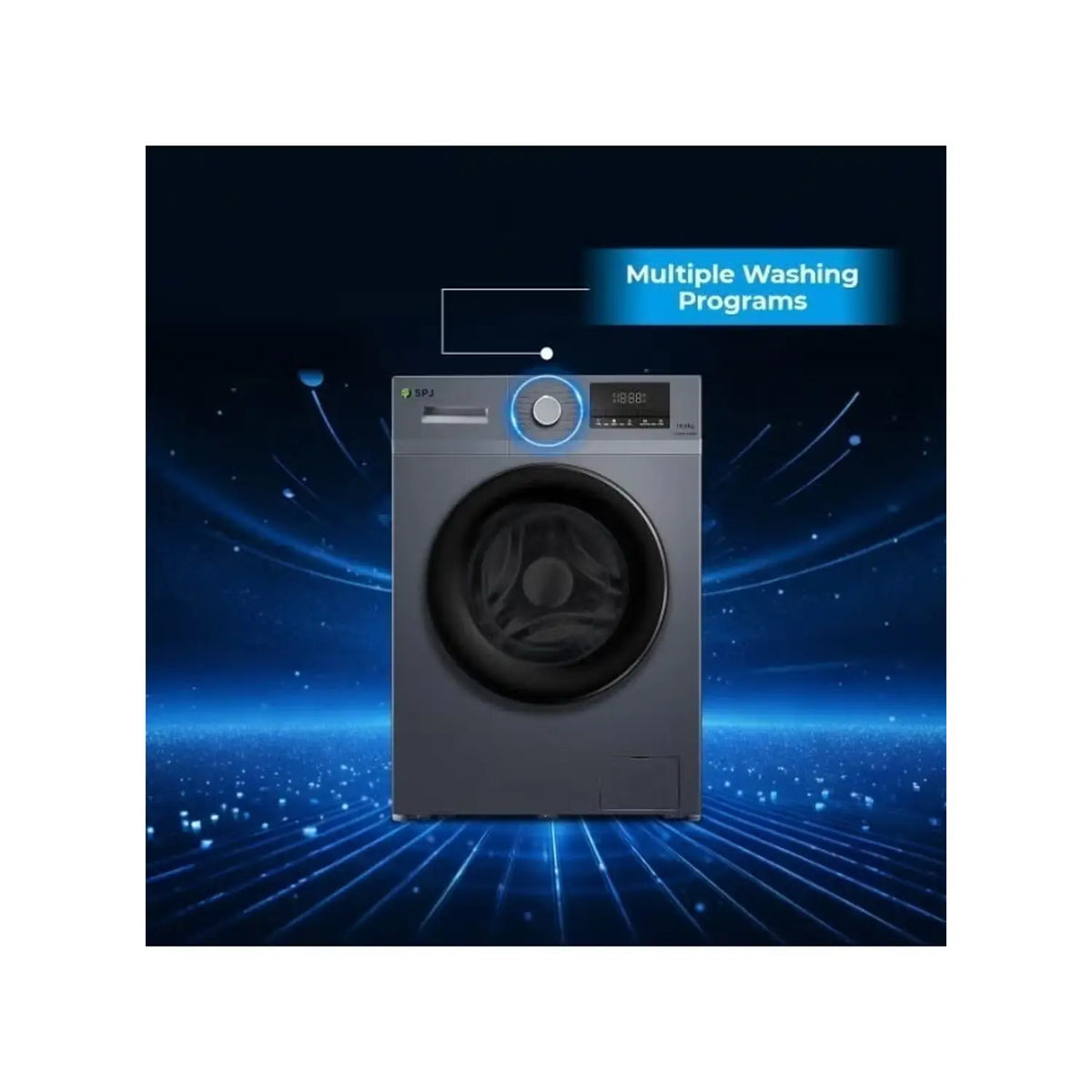 Spj 10kg Front Load Fully Automatic Washing Machine Bldc Inverter Motor 1400 Rpm Spj-Flfamx-10kgr-6