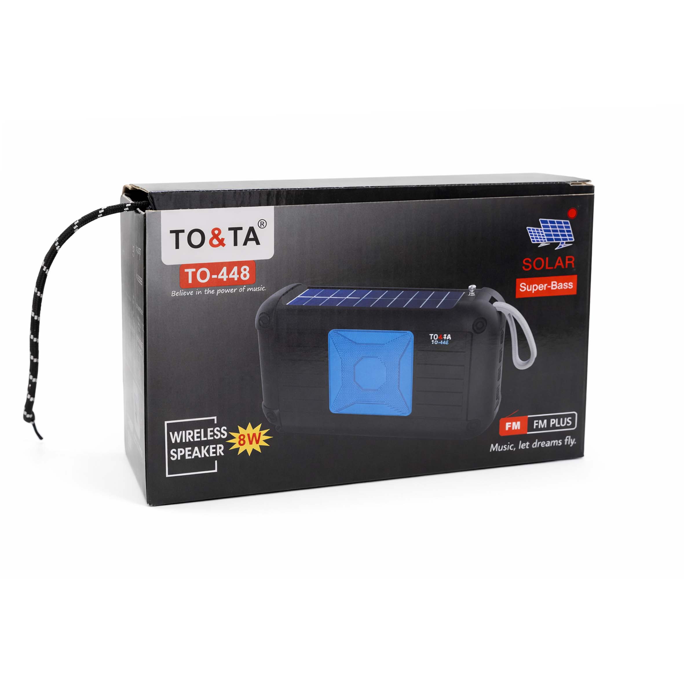 سماعة TO-T20 Bluetooth تعمل بالطاقة الشمسية مع راديو FM