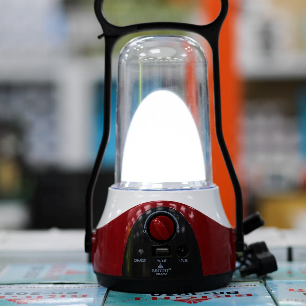 كشاف LED قابل لإعادة الشحن Bright BR-3030 مع منفذ شحن USB