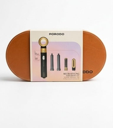Porodo Multi-Style Hair Styler Set with 5 Attachments & Premium Storage Case