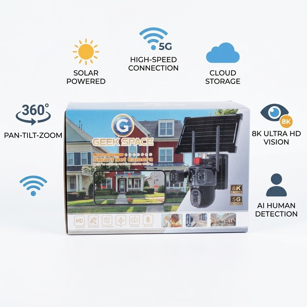 كاميرا GEEK SPACE SMART NET V380 PRO T35-WIFI-8MP
