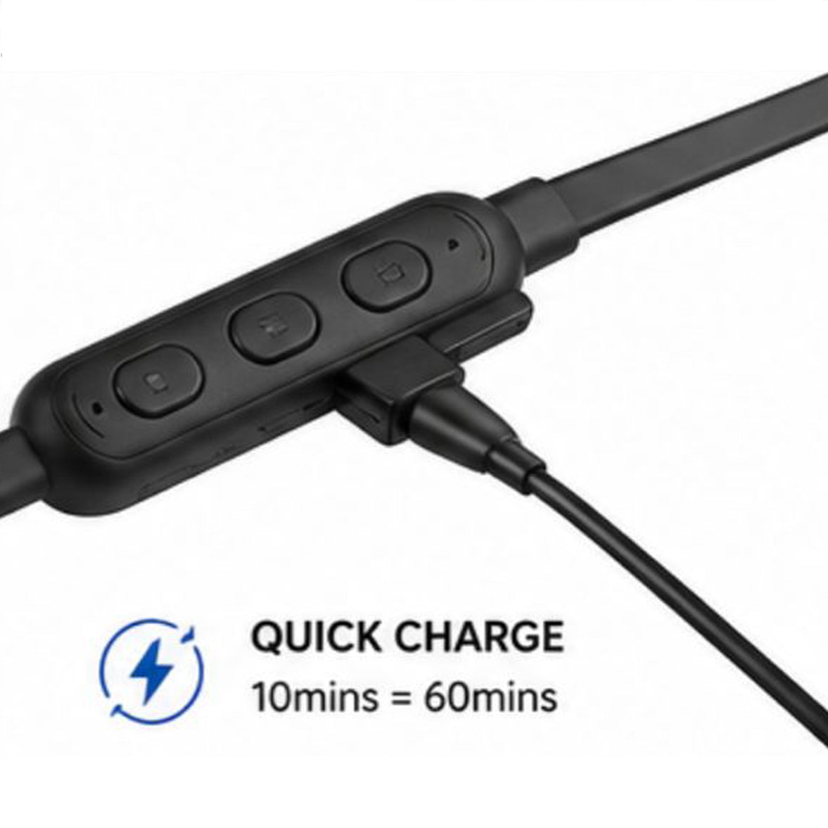 Zentality G03 In-Ear Wireless Sports Neckband Headset with Extra Bass – Black