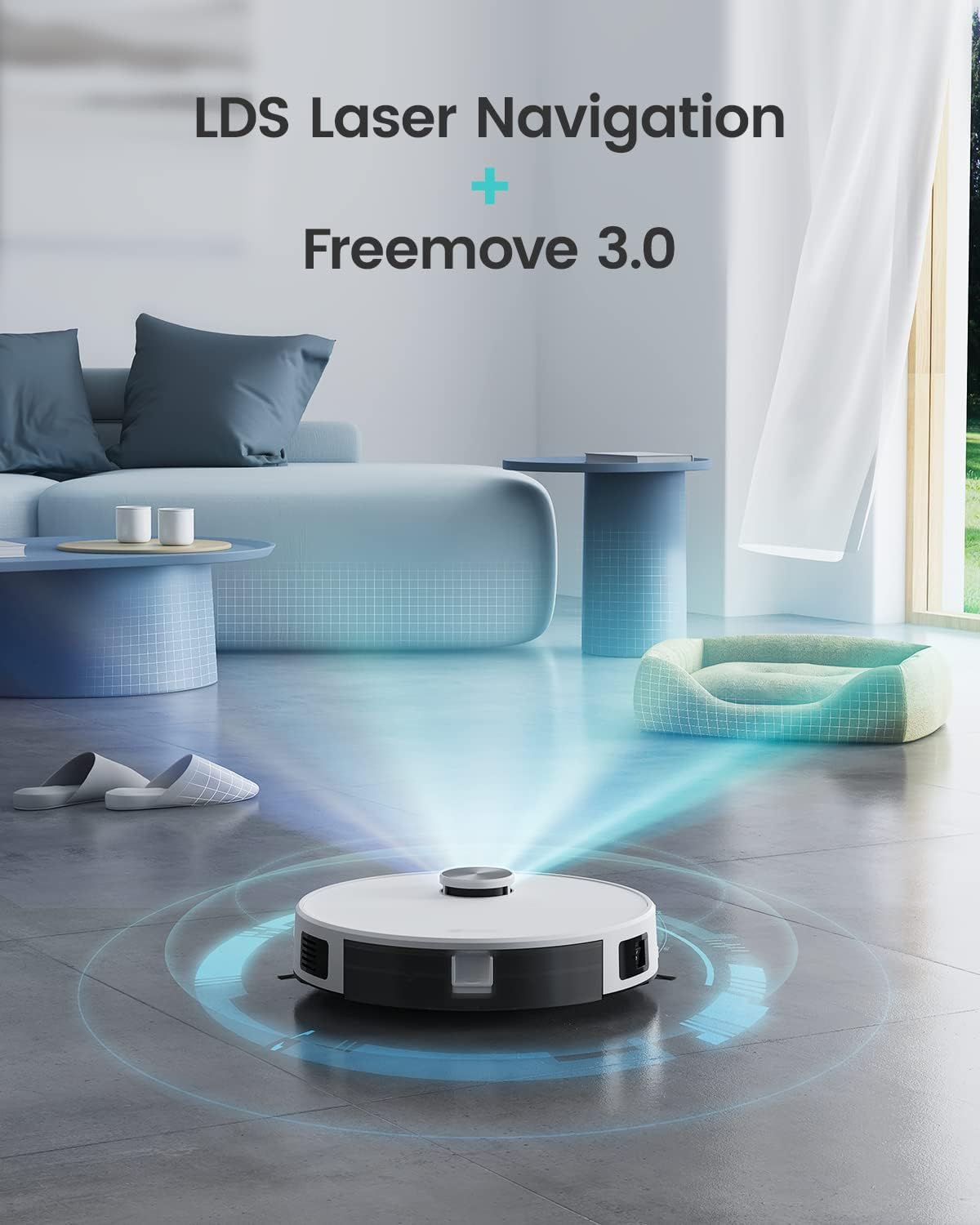 Lefant M1 Robot Vacuum Cleaner with Mop 4000Pa 2.4G Wi-Fi App/Alexa Control