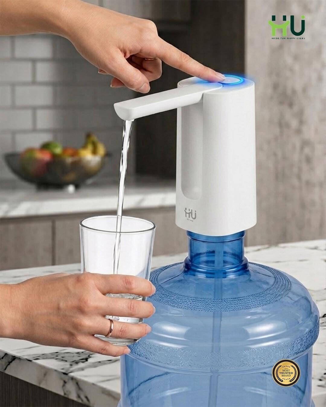 HU PORTABLE AUTOMATIC WATER PUMP WHT HHO-1003 (WHITE)