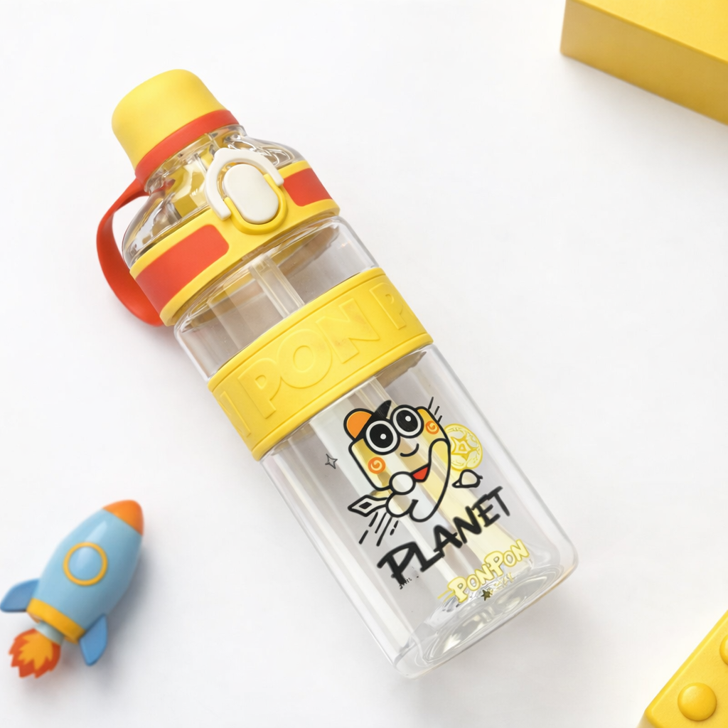 Kids Water Bottle 700ml with Straw – Leakproof Portable Drinking Bottle