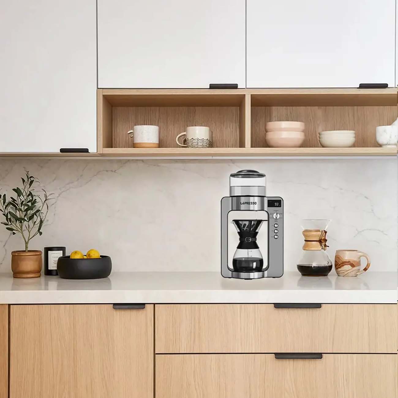 ماكينة قهوة LePresso Artisan Brew للتحضير بالتقطير التلقائي (Pour Over)