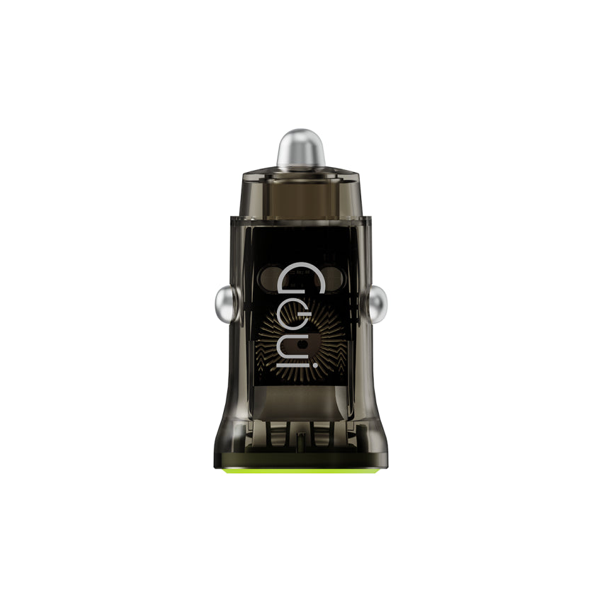 شاحن سيارة GOUI Auto 30W سريع بمنفذي USB-C و USB-A – أسود