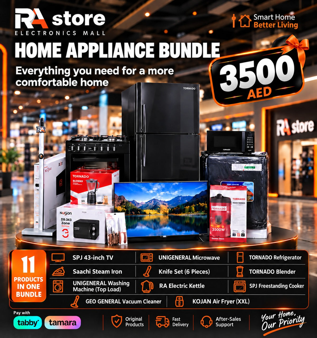 Ultimate Home Appliance & Electronics Mega Bundle – 11 Essential Items (3499.99)