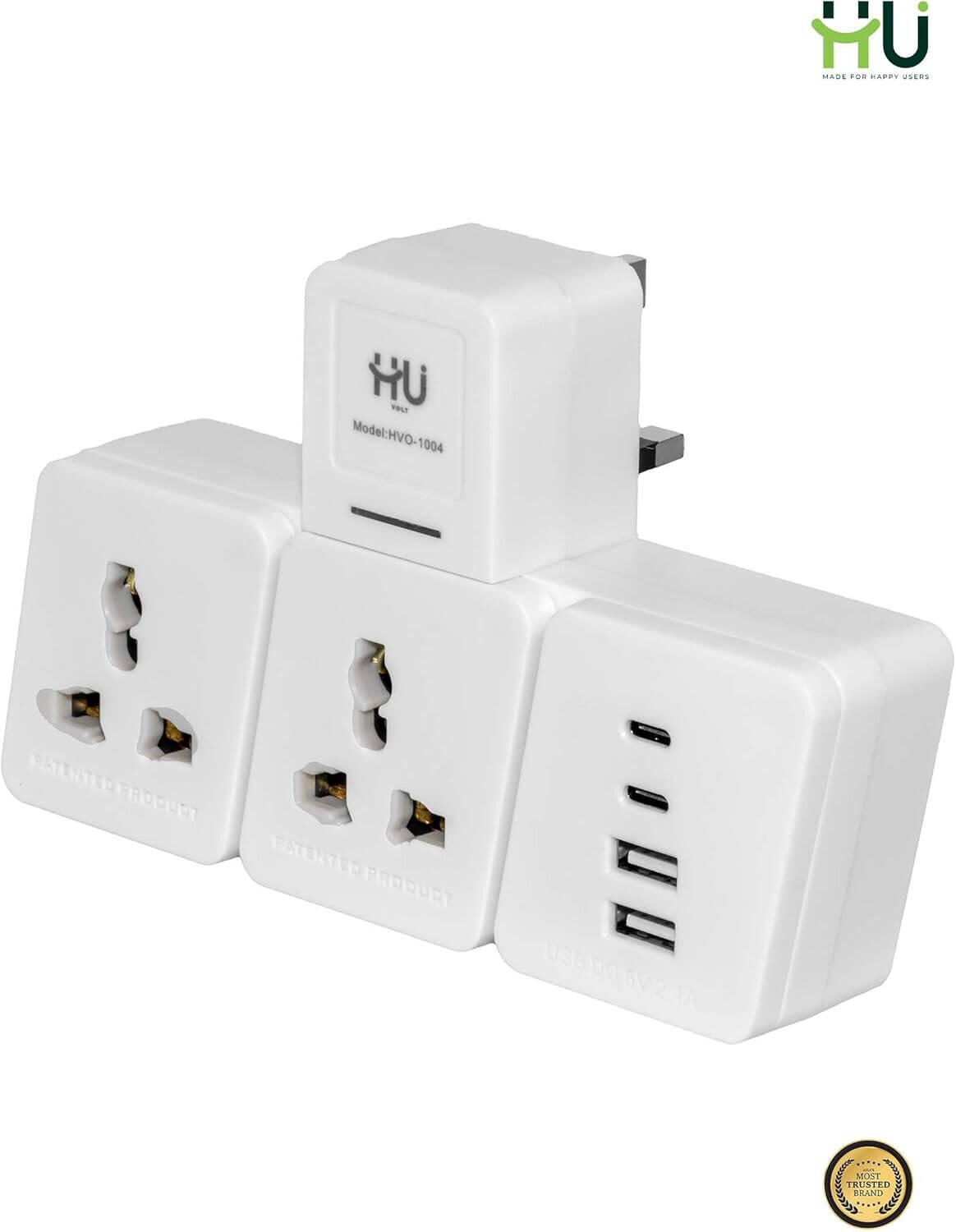 HU CONVERTER   2 USB+ 2 TYPE C HVO-1004