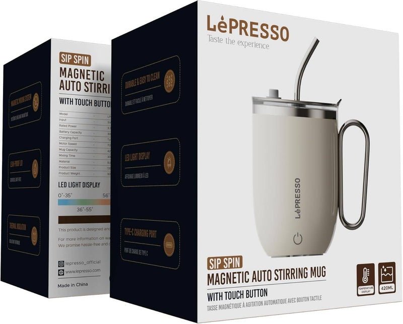 LePresso Sip Spin Auto Stirring 420ml Mug-8