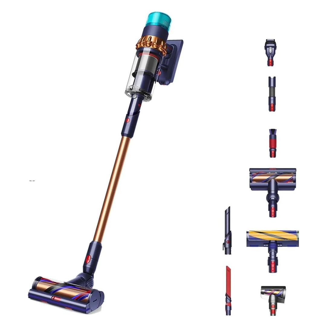 مكنسة Dyson V15S Origin اللاسلكية مع ملحقات تنظيف متعددة للأسطح – أزرق وبني