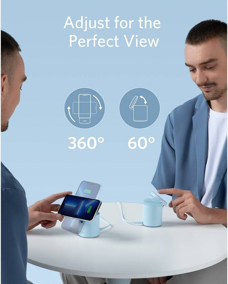 Anker 623 Magnetic Wireless Charger-MagGo B25682 (Blue)-5