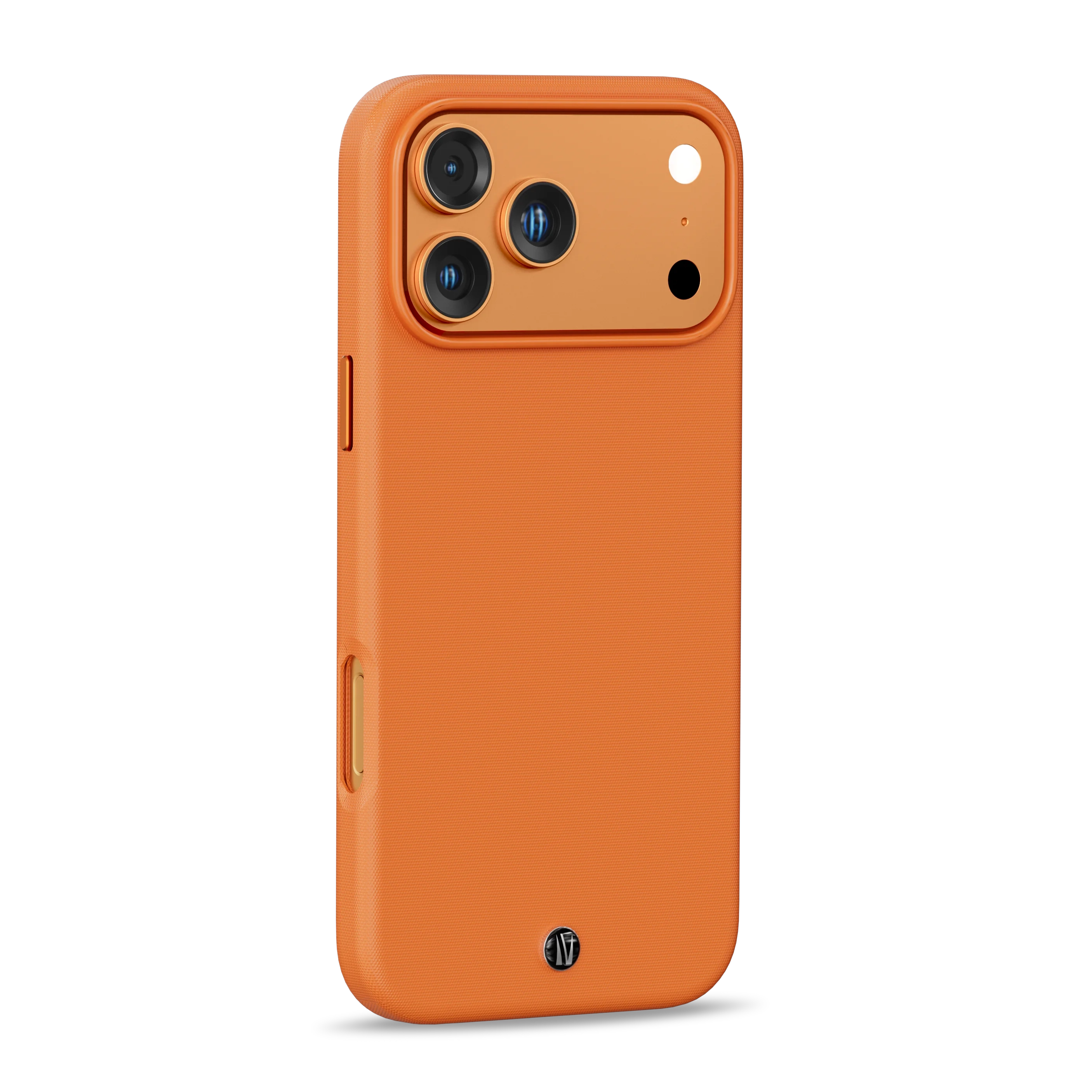 Levelo CANNES PU Leather Case for iPhone 17 Pro – Premium Protection Cover - Orange