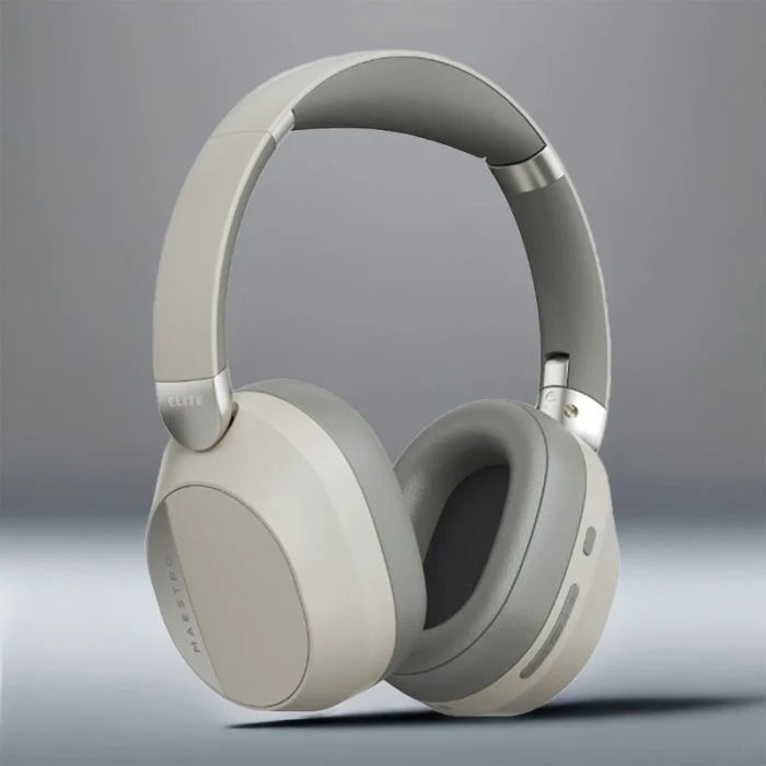 سماعات GOUI Maestro Elite Premium Edition اللاسلكية – تشغيل حتى 30 ساعة – Cream Silver / Black (M-LD18-CG)