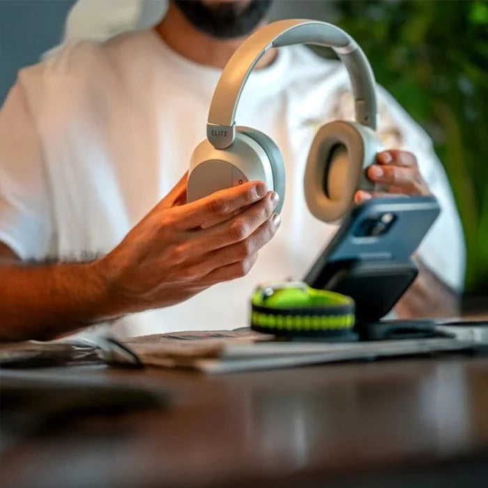 سماعات GOUI Maestro Elite Premium Edition اللاسلكية – تشغيل حتى 30 ساعة – Cream Silver / Black (M-LD18-CG)
