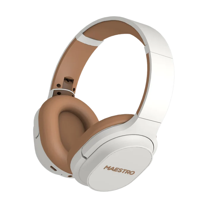 GOUI Maestro Native Premium Edition Wireless Headphones 12 Hours Playtime – White Beige
