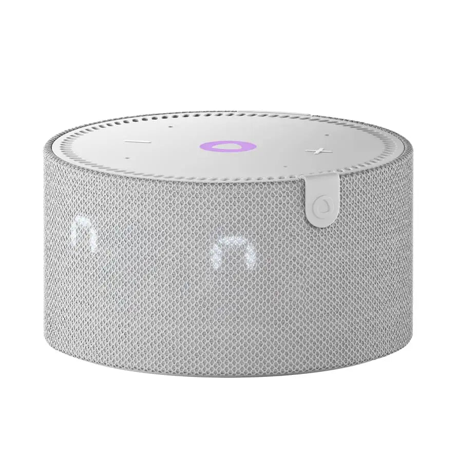 Yango Yasmina Mini AI Smart Speaker with LED Clock, 10W Sound, 4 Microphones, Wi-Fi & Bluetooth – Black