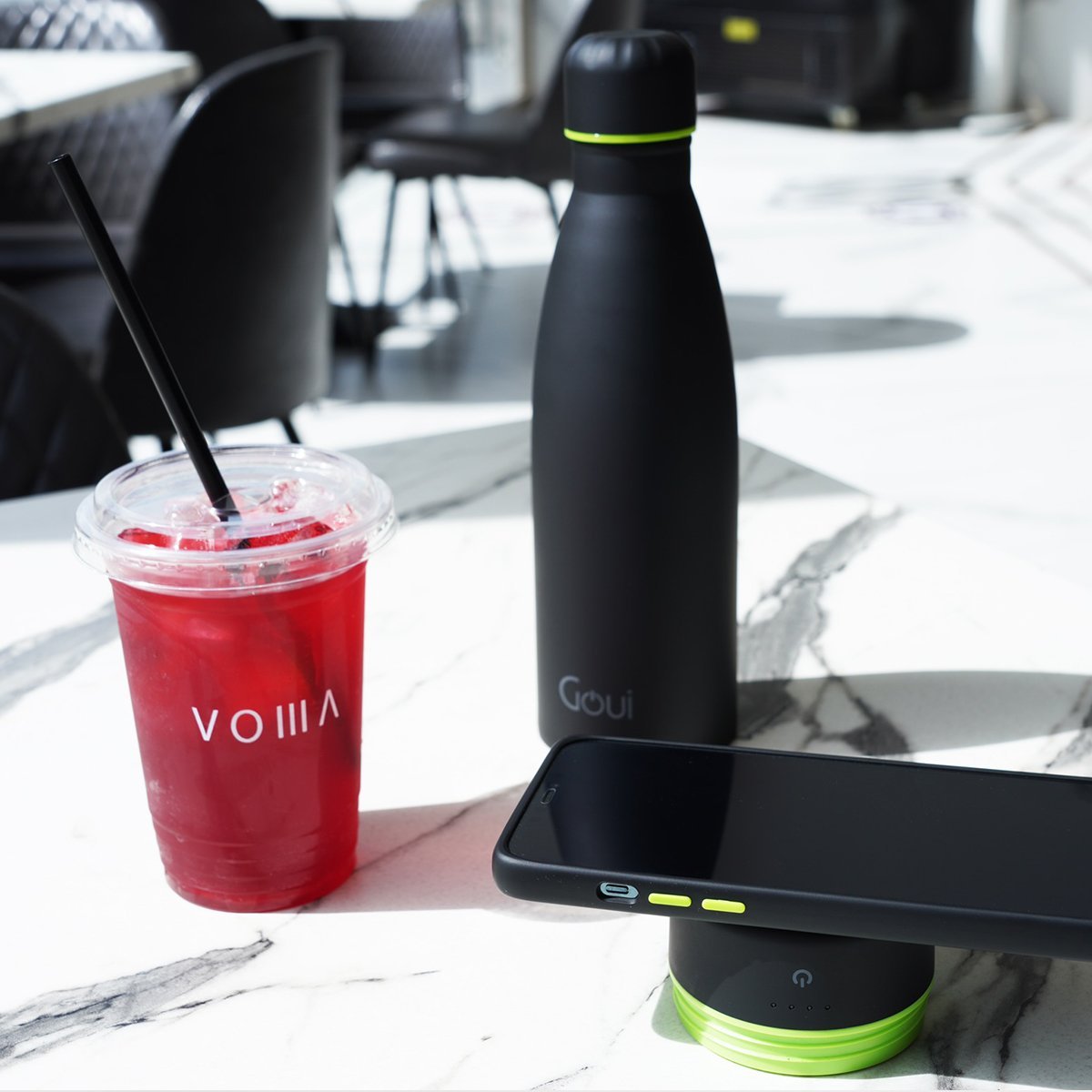 GOUI Loch Bottle Wireless Power Bank 6000mAh – Portable Bottle Design Multiple colors
