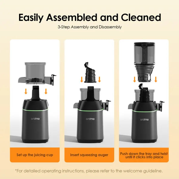 عصارة بطيئة ORAIMO - EasyJuice - رمادي جرافيت OMJ-501A