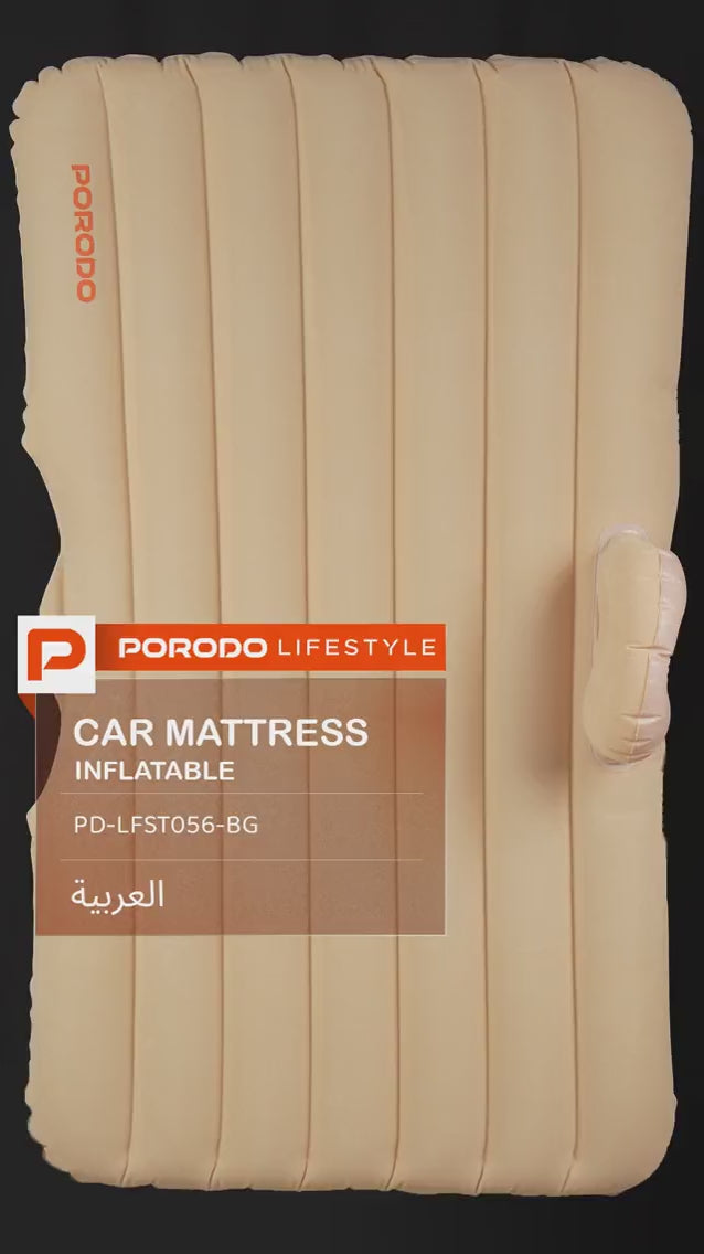 Porodo Inflatable Car Backseat Air Mattress – Portable Car Travel Bed-5