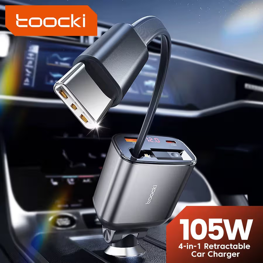 Toocki Charger CAR TQ-CC38 105W 4-in-1