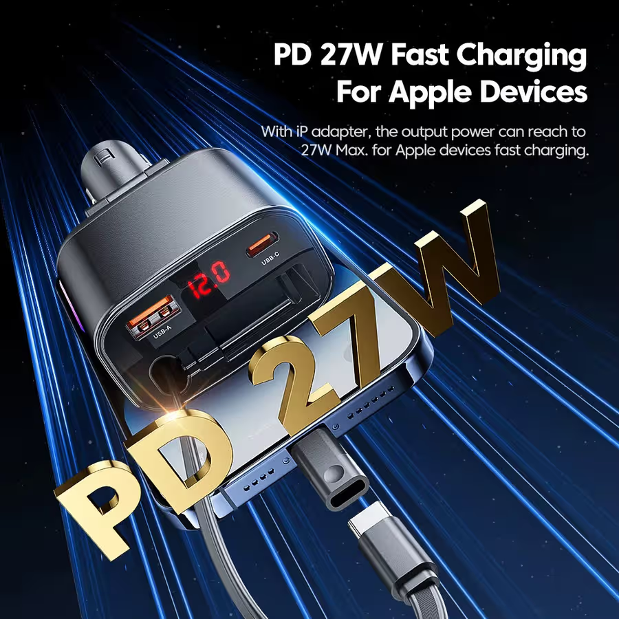 Toocki Charger CAR TQ-CC38 105W 4-in-1