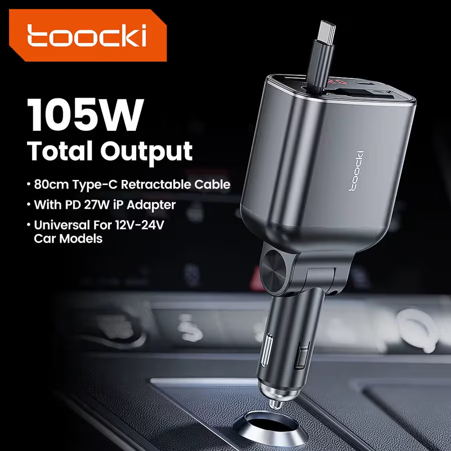 Toocki Charger CAR TQ-CC38 105W 4-in-1