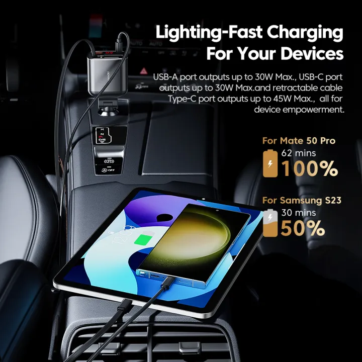 Toocki Charger CAR TQ-CC38 105W 4-in-1