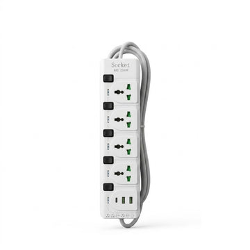 POWER SOCKET 2500W 2M USB-C / 2 USB-A