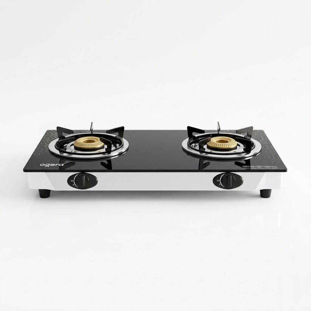 Ogera 2-Burner Gas Stove OG3014GC5 Prong Cast Iron Pan Support-1