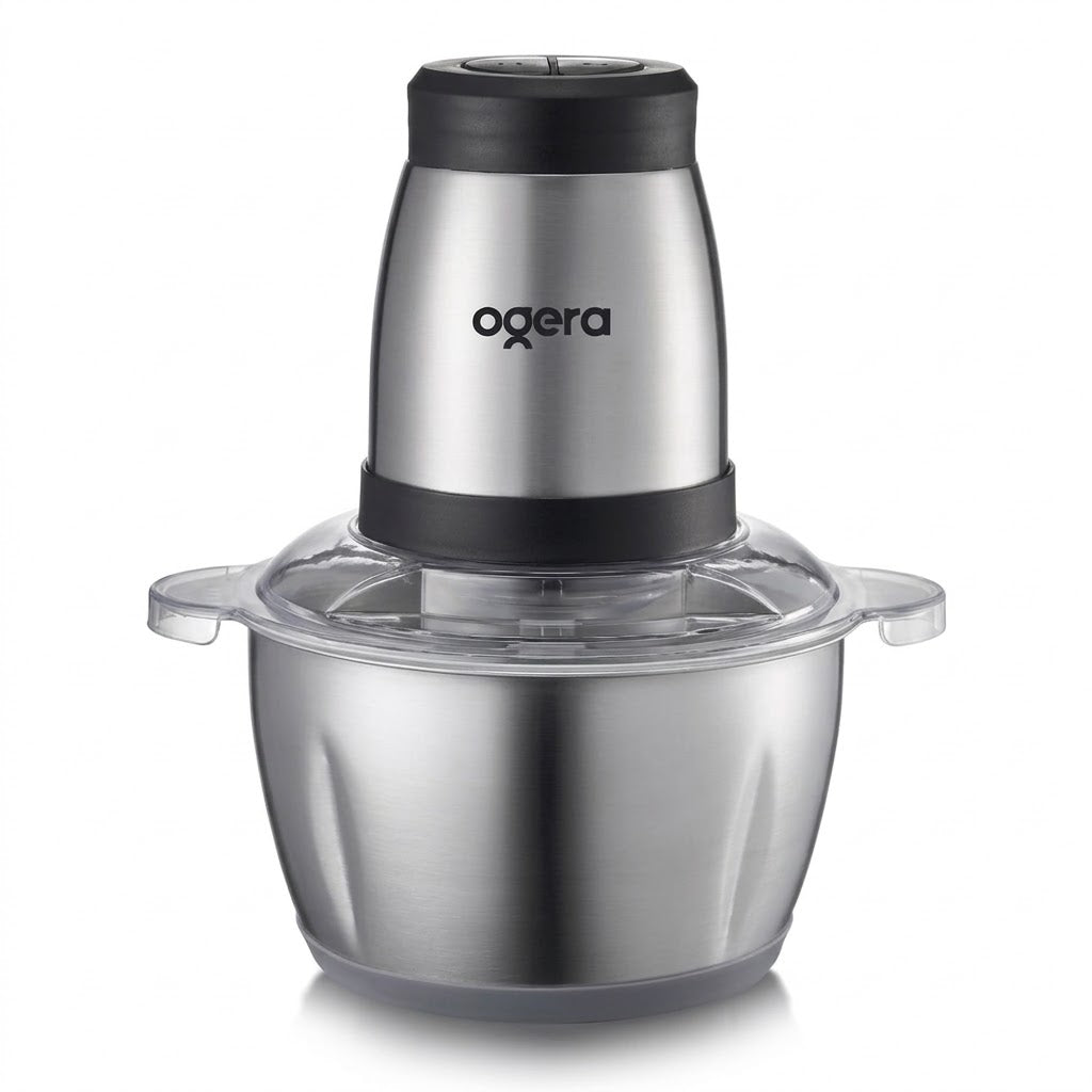 Ogera Electric Food Chopper & Mincer XXL 2.0L Stainless Steel Bowl Anti-Slip Base OG4000FC