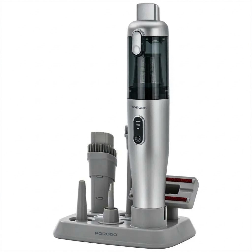 Porodo 9 in 1 Blower + Vaccum with 110W and 38mins Working Time - Grey